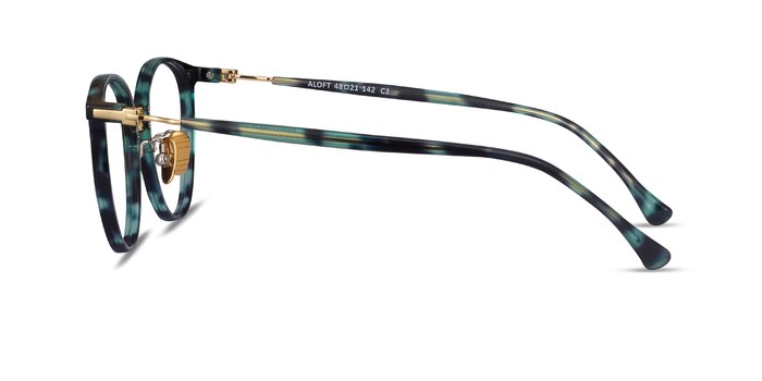 Aloft Green Floral Acetate-metal Montures de lunettes de vue d'EyeBuyDirect