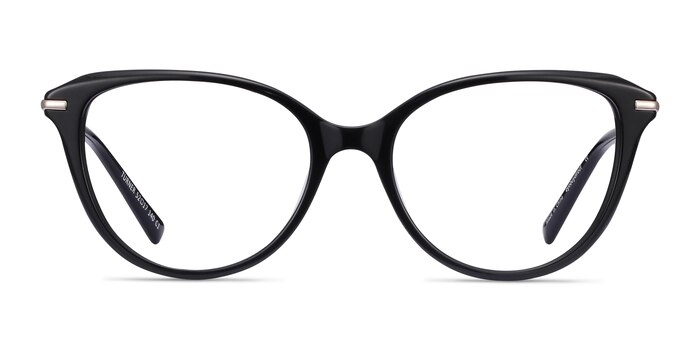Turner Noir Acetate-metal Montures de lunettes de vue d'EyeBuyDirect