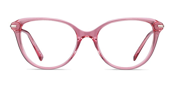 Turner Clear Pink Acetate-metal Montures de lunettes de vue d'EyeBuyDirect