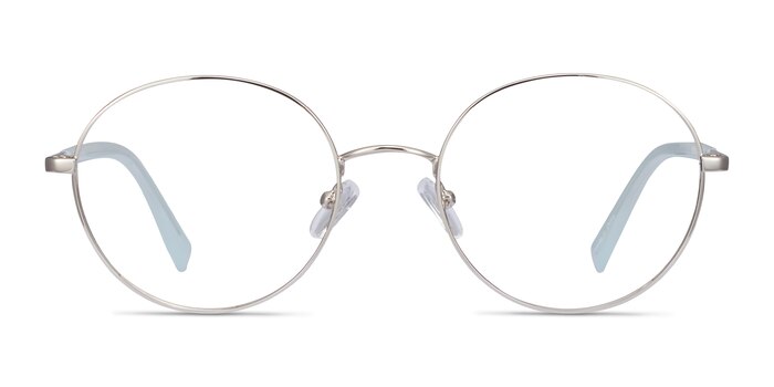 Thea Argenté Acetate-metal Montures de lunettes de vue d'EyeBuyDirect