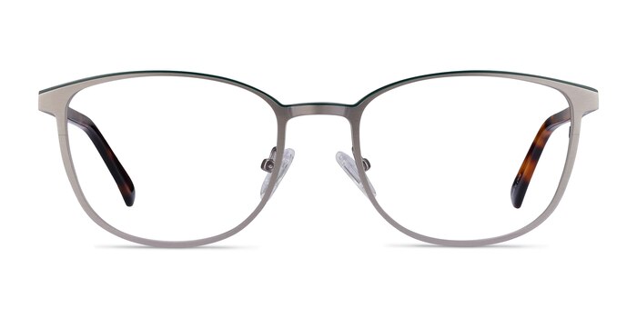 Guide Gunmetal & Tortoise Acetate-metal Eyeglass Frames from EyeBuyDirect