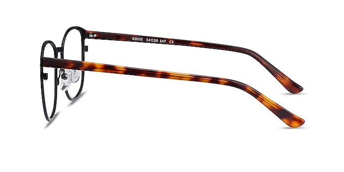 Guide Black & Tortoise Acetate-metal Eyeglass Frames from EyeBuyDirect