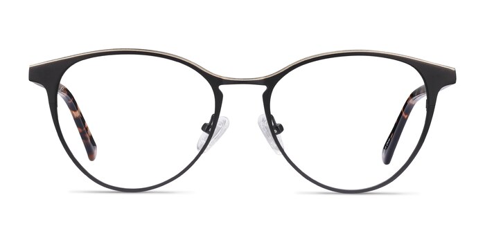 Vestige Black & Tortoise Acetate-metal Montures de lunettes de vue d'EyeBuyDirect