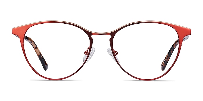 Vestige Rouge Acetate-metal Montures de lunettes de vue d'EyeBuyDirect