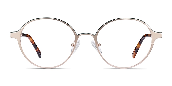 Observer Gold & Tortoise Acetate-metal Eyeglass Frames from EyeBuyDirect