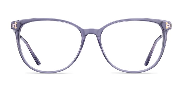 Nebulous Clear Purple Acetate-metal Eyeglass Frames from EyeBuyDirect