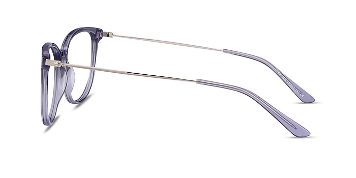 Nebulous Clear Purple Acetate-metal Montures de lunettes de vue d'EyeBuyDirect