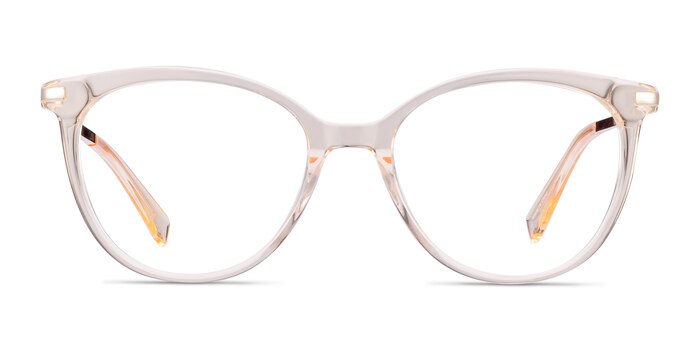 Attitude Clear Melon Acetate-metal Montures de lunettes de vue d'EyeBuyDirect