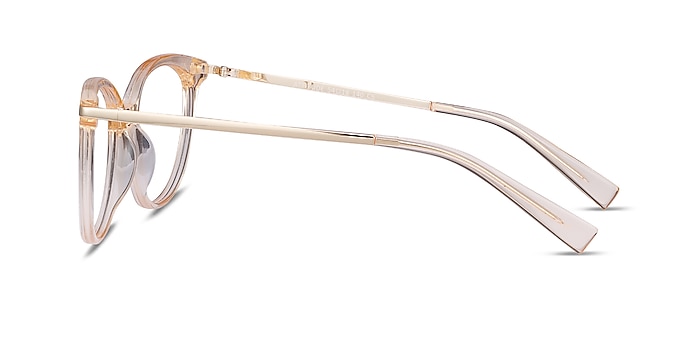 Attitude Clear Melon Acetate-metal Montures de lunettes de vue d'EyeBuyDirect