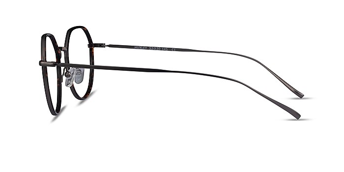Huxley Tortoise  Gunmetal Metal Eyeglass Frames from EyeBuyDirect