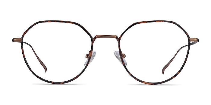 Huxley Tortoise  Bronze Metal Eyeglass Frames from EyeBuyDirect