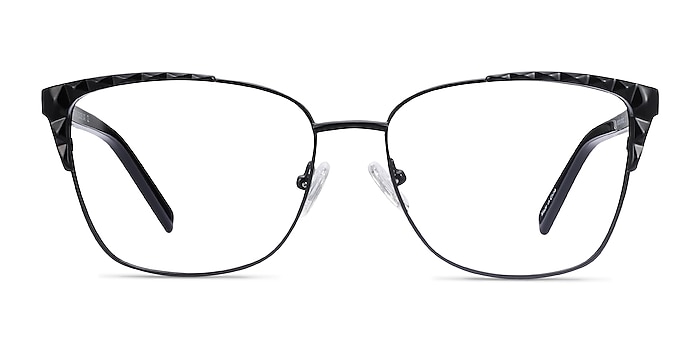 Signora Black Acetate-metal Eyeglass Frames from EyeBuyDirect