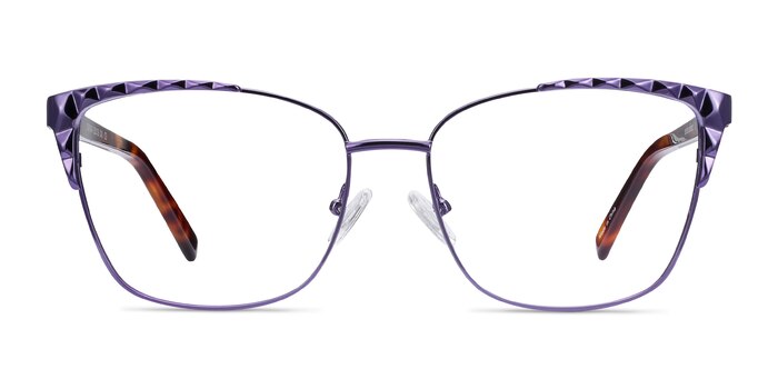 Signora Violet Acetate-metal Montures de lunettes de vue d'EyeBuyDirect