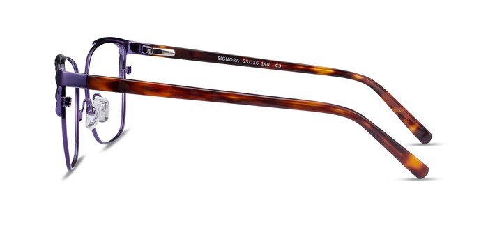 Signora Violet Acetate-metal Montures de lunettes de vue d'EyeBuyDirect