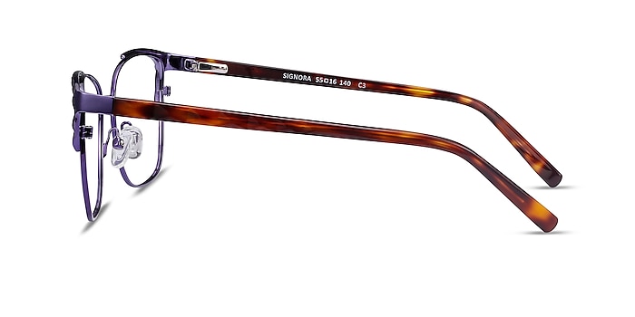 Signora Purple Acetate-metal Eyeglass Frames from EyeBuyDirect