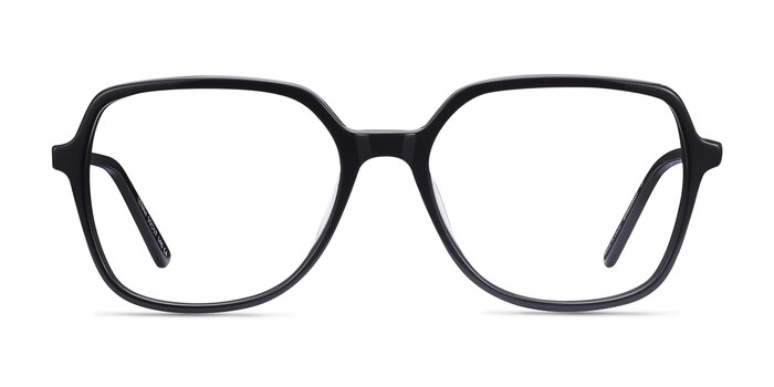Lenny Noir Acetate-metal Montures de lunettes de vue d'EyeBuyDirect