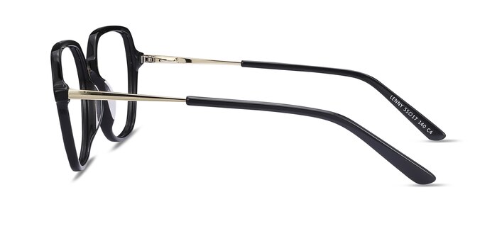 Lenny Noir Acetate-metal Montures de lunettes de vue d'EyeBuyDirect