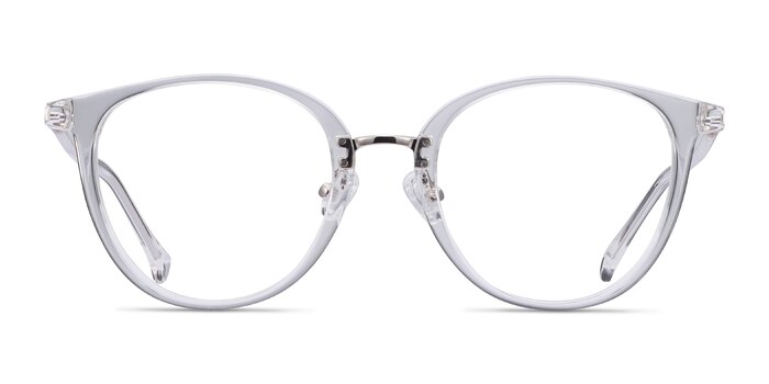 Shelby Transparent Acetate-metal Montures de lunettes de vue d'EyeBuyDirect