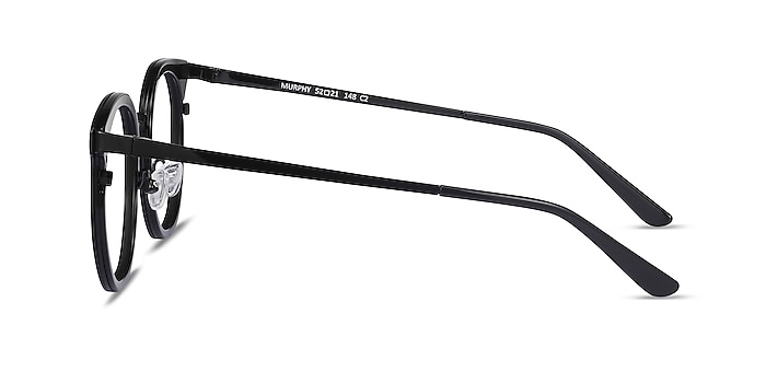 Murphy Noir Acetate-metal Montures de lunettes de vue d'EyeBuyDirect
