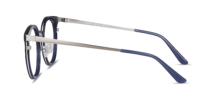 Murphy Bleu marine  Acetate-metal Montures de lunettes de vue d'EyeBuyDirect