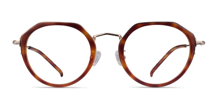 Claire Tortoise  Gold Acetate Eyeglass Frames from EyeBuyDirect