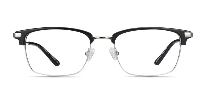 Maxwell Noir Acetate-metal Montures de lunettes de vue d'EyeBuyDirect