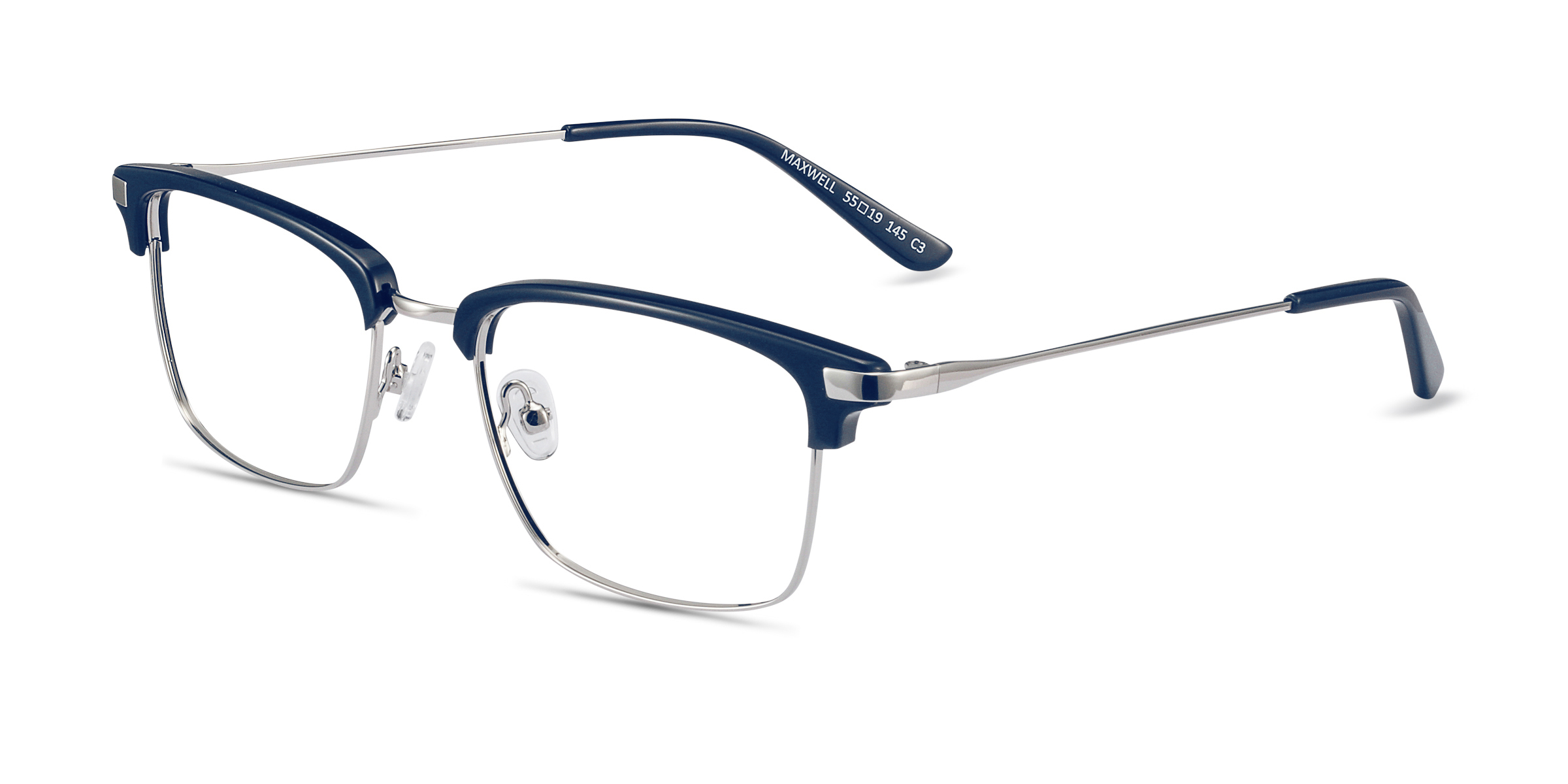 Maxwell Browline Navy Full Rim Eyeglasses Eyebuydirect