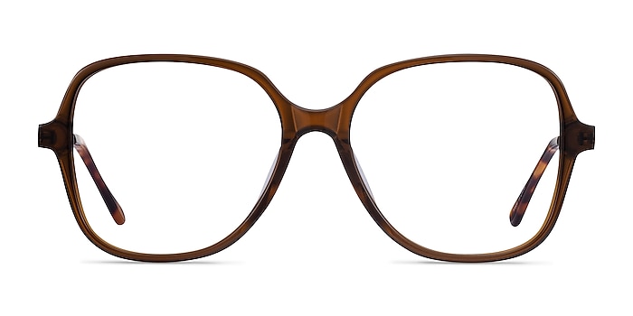 Corey Café Acetate-metal Montures de lunettes de vue d'EyeBuyDirect