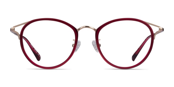 Dazzle Framboise Acetate-metal Montures de lunettes de vue d'EyeBuyDirect