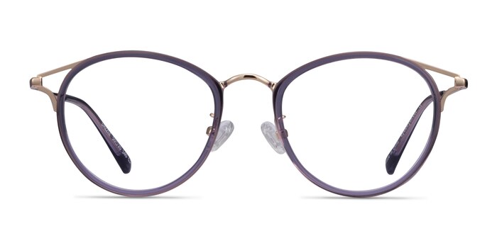 Dazzle Violet Acetate-metal Montures de lunettes de vue d'EyeBuyDirect