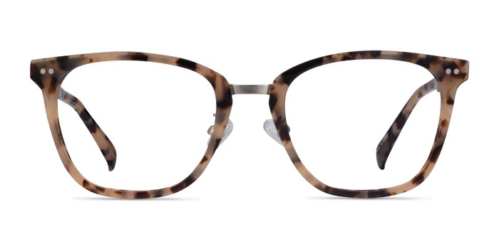 Biblio Écaille ivoire Acetate-metal Montures de lunettes de vue d'EyeBuyDirect