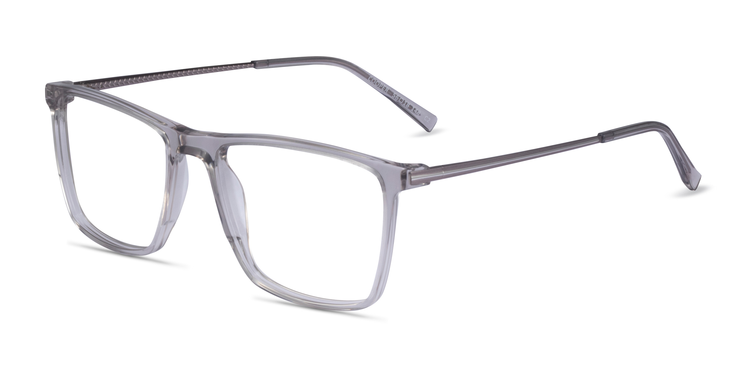 Cooper Square Clear Gray Glasses for Men Eyebuydirect