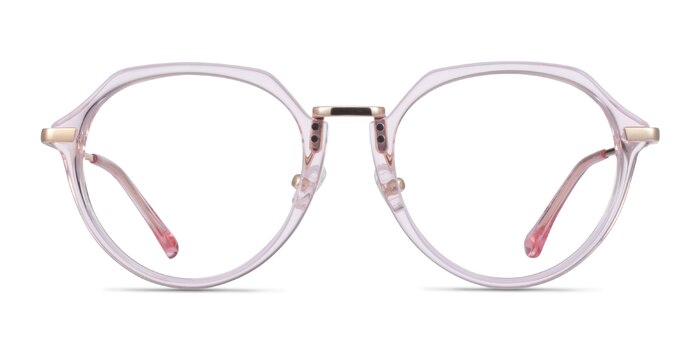 Tamara Clear Pink Acetate Eyeglass Frames from EyeBuyDirect