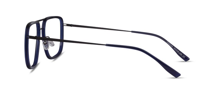 Cassian Navy Gunmeal Acétate Montures de lunettes de vue d'EyeBuyDirect