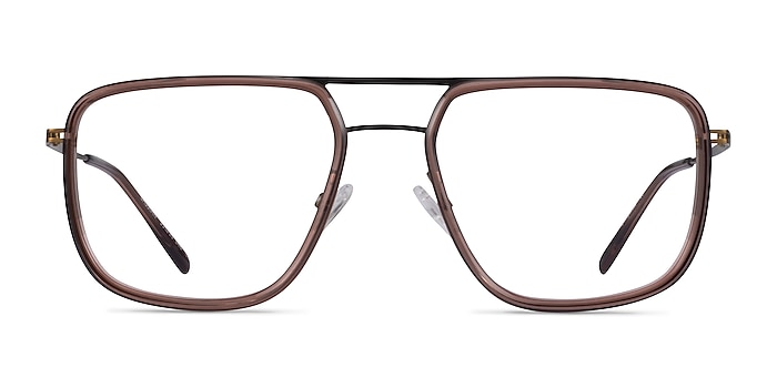Cassian Brown Bronze Acetate Eyeglass Frames from EyeBuyDirect