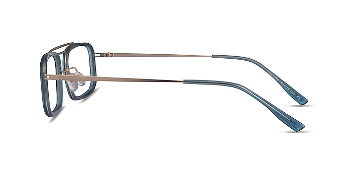 Watson Teal  Gold Acétate Montures de lunettes de vue d'EyeBuyDirect
