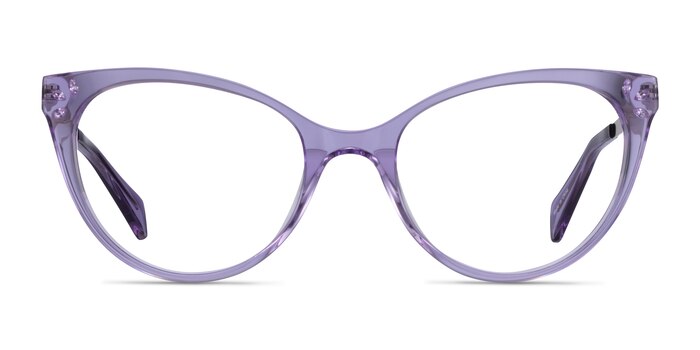 Beauty Clear Purple Acetate-metal Montures de lunettes de vue d'EyeBuyDirect