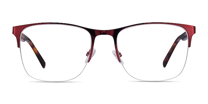 Emmerson Burgundy & Tortoise Acetate-metal Eyeglass Frames from EyeBuyDirect