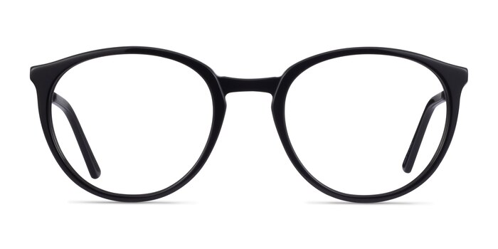 Mindful Black  Gold Acetate Eyeglass Frames from EyeBuyDirect