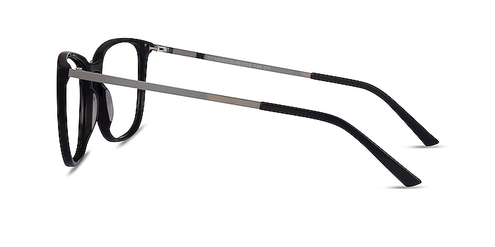 Domenico Black  Silver Acétate Montures de lunettes de vue d'EyeBuyDirect