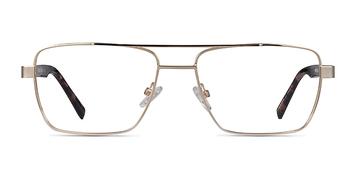 Colton Gold, Clear & Tortoise Acetate Eyeglass Frames from EyeBuyDirect