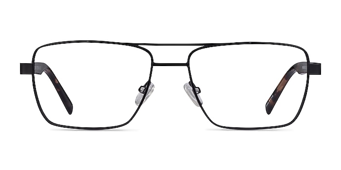 Colton Black & Tortoise Acétate Montures de lunettes de vue d'EyeBuyDirect