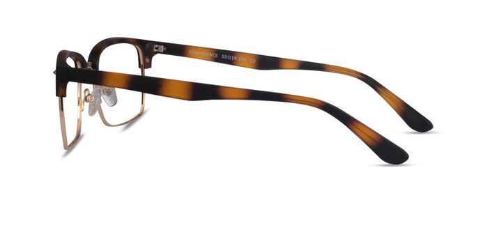 Renaissance Matte Tortoise & Gold Métal Montures de lunettes de vue d'EyeBuyDirect