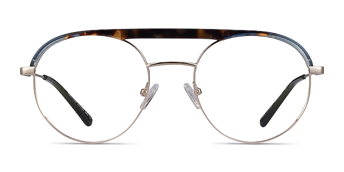 Volition Gold &Tortoise Acetate-metal Montures de lunettes de vue d'EyeBuyDirect