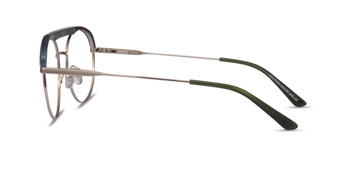 Volition Gold &Tortoise Acetate-metal Montures de lunettes de vue d'EyeBuyDirect
