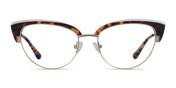 Essential Tortoise & Gold Acetate-metal Montures de lunettes de vue d'EyeBuyDirect