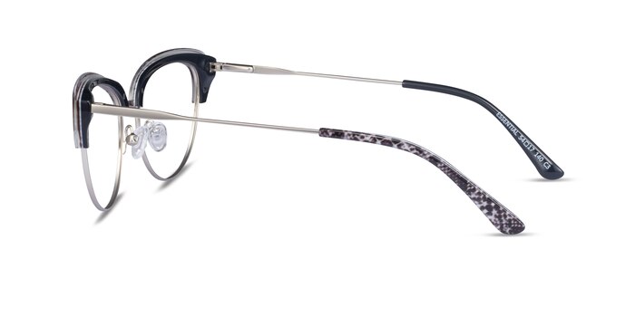 Essential Snake & Silver Acetate-metal Eyeglass Frames from EyeBuyDirect