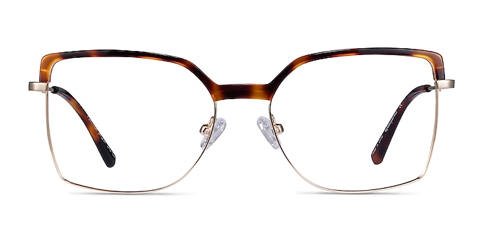 Further Tortoise & Gold Acetate-metal Eyeglass Frames from EyeBuyDirect