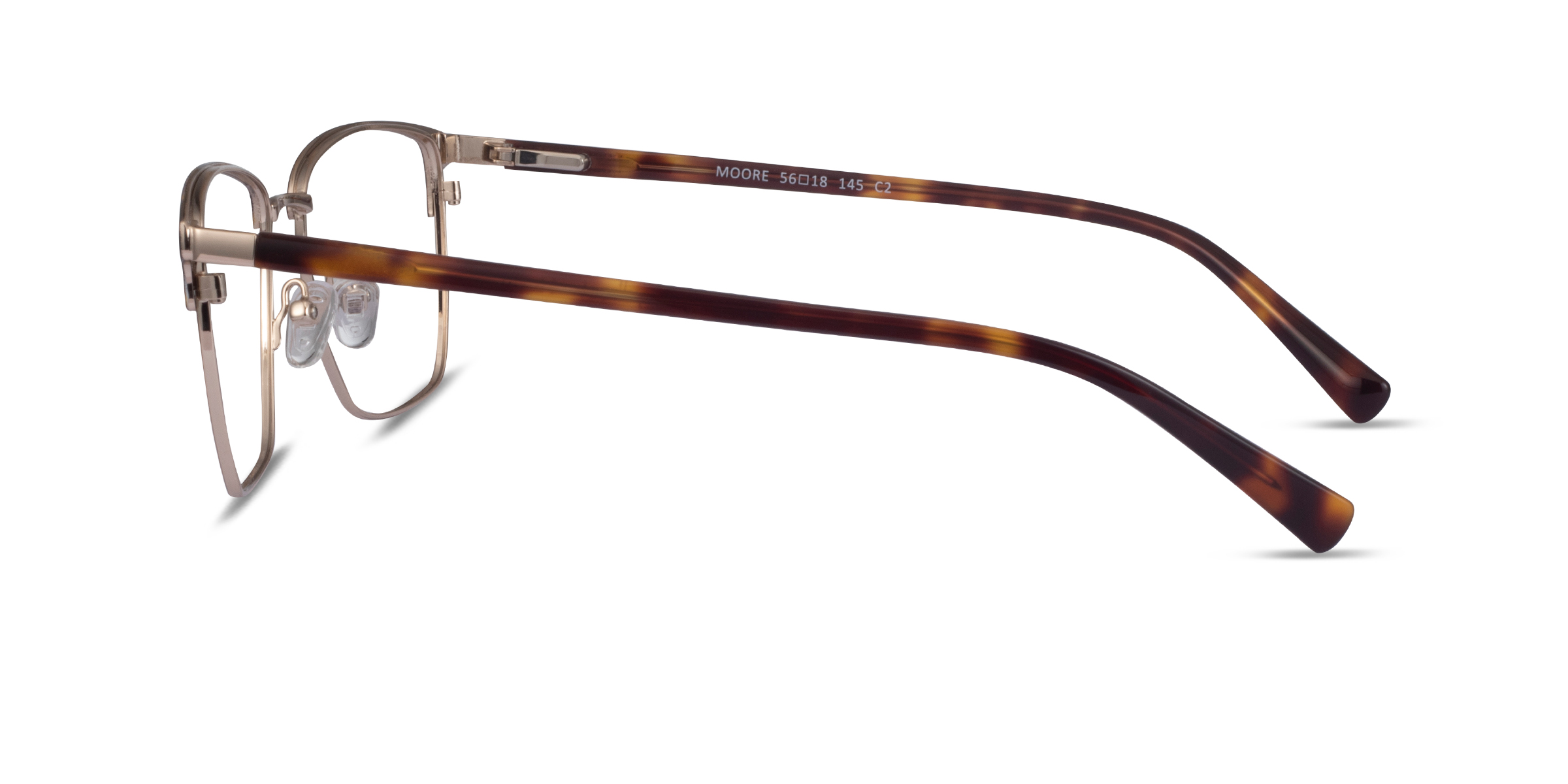 Moore Browline Tortoise Gold Glasses For Men Eyebuydirect