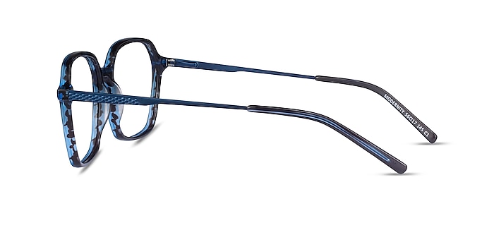 Modernity Striped Blue Acétate Montures de lunettes de vue d'EyeBuyDirect
